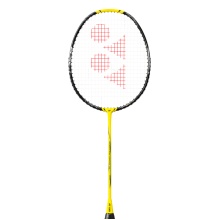 Yonex Rakieta do badmintona Nanoflare 1000 Play (z wyważeniem na rączkę, średnia) żółta - naciągnięta -